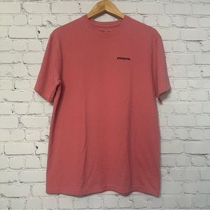 Patagonia P-6 Logo Responsibili-Tee Sticker Pink Size Medium